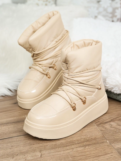 Royalfashion Дамски ботуши за сняг с приплъзване в бежово Dabenda