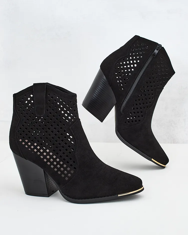 Royalfashion Дамски ажурни ботуши Tonnet