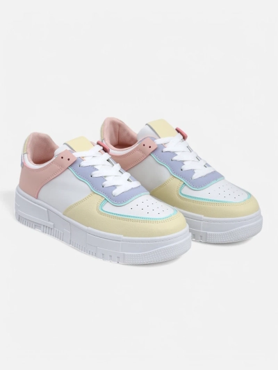 Дамски сникърси Elektra Pastello - многоцветни еко кожа пролет