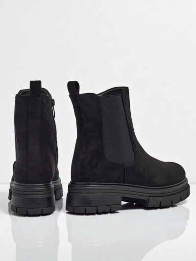 Дамски боти в стил Челси от еко велур Lunvor