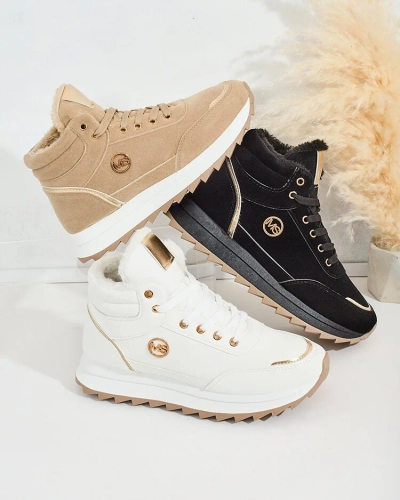 Royalfashion Затоплени дамски маратонки с кожа Casill