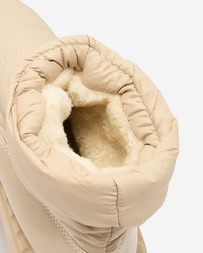 Royalfashion Дамски ботуши за сняг в бежов цвят Ireda