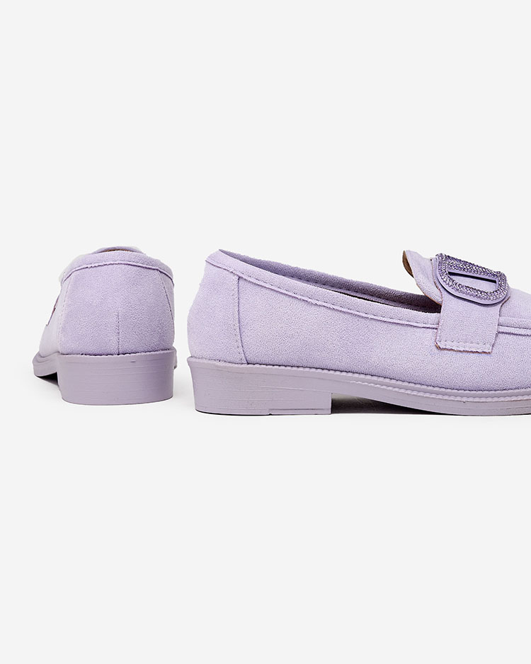 Royalfashion Дамски мокасини с украса от цирконий