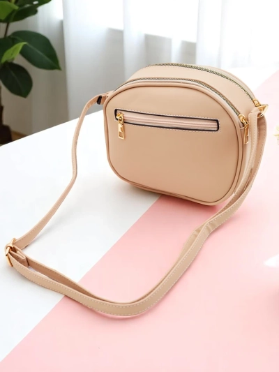 Royalfashion Малка дамска кръгла чанта от еко кожа Riva Circle