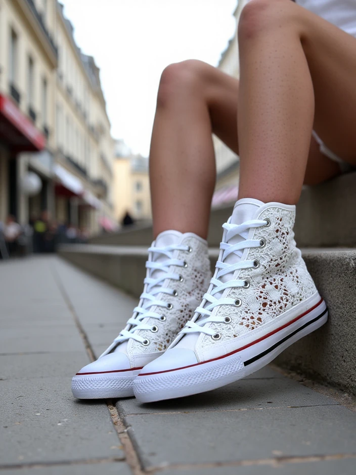 Royalfashion Женски перфориранни кецове Limme