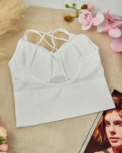 Royalfashion Дамски спортен сутиен с циркони