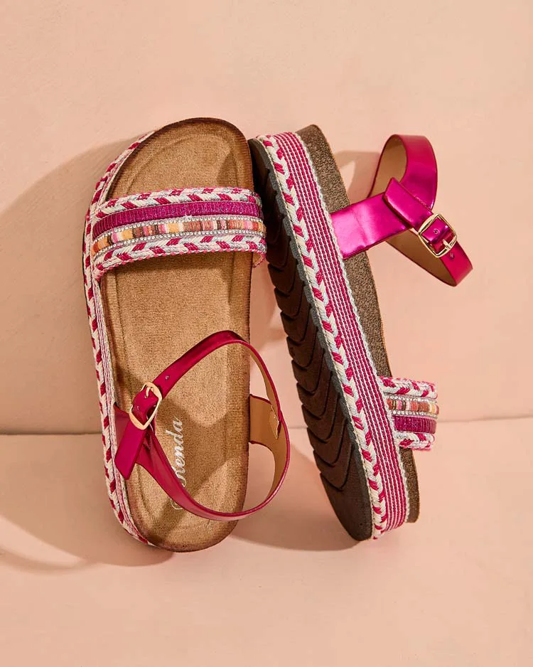 Royalfashion Дамски сандали с бродерия Mussir