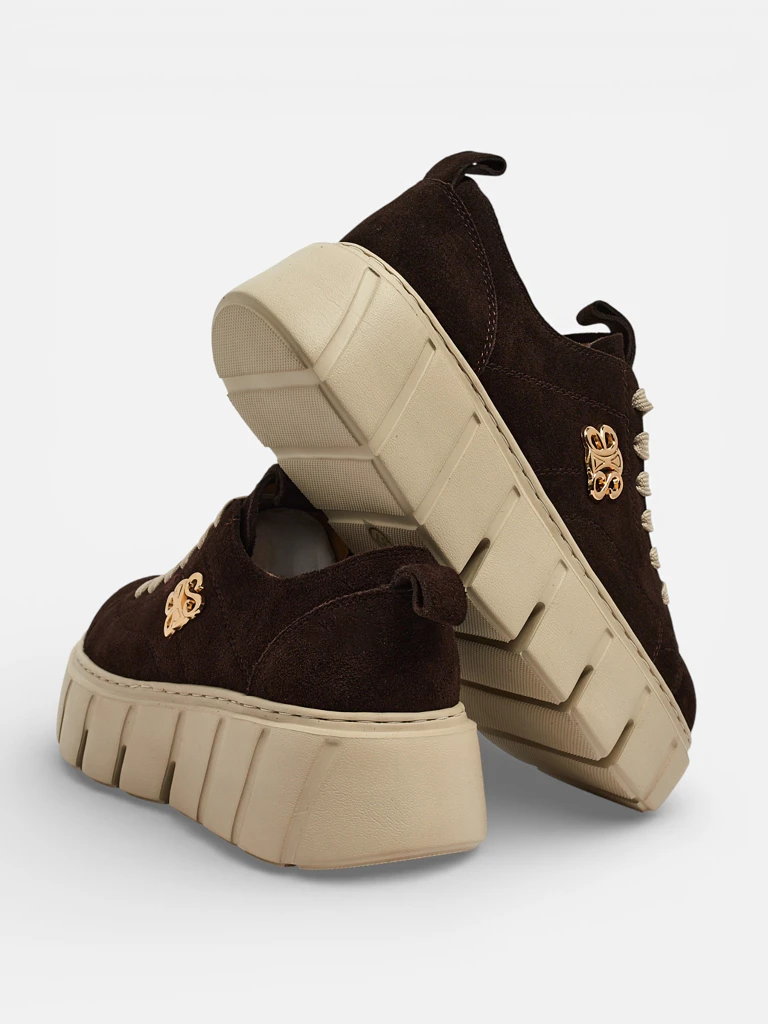 Спортни дамски маратонки от естествена кожа Renos