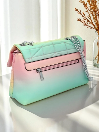 Royalfashion Малка дамска чанта от еко кожа с омбре ефект Sophie Rose