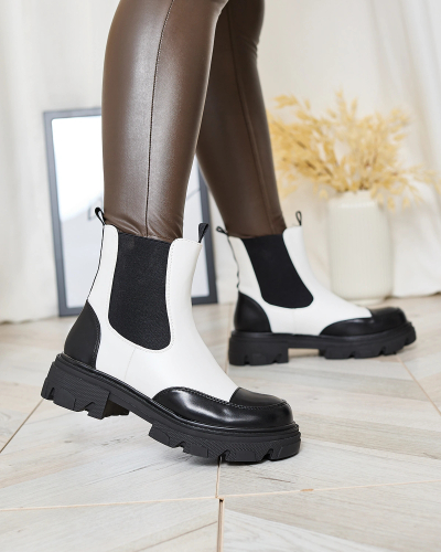 Royalfashion Бели дамски ботуши Userrus