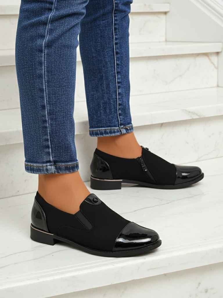 Aurelia Nero – елегантни дамски обувки Royalfashion от матова кожа