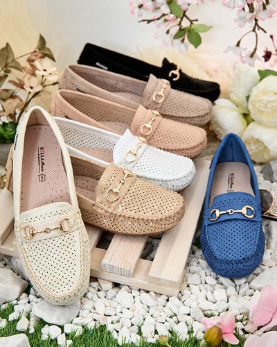 Royalfashion Дамски ажурни мокасини Mill