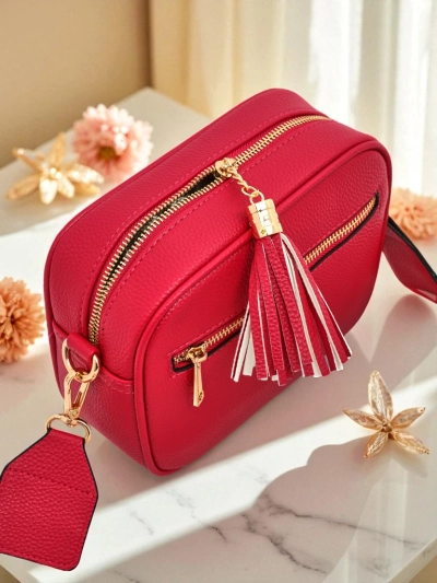 Royalfashion Малка дамска чанта от еко кожа с цветна каишка Kovi Lace