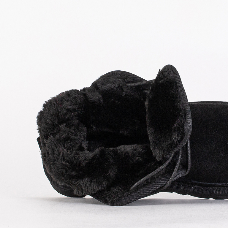 Детски Боти Luna Черни Велурени Удобни за Зимата