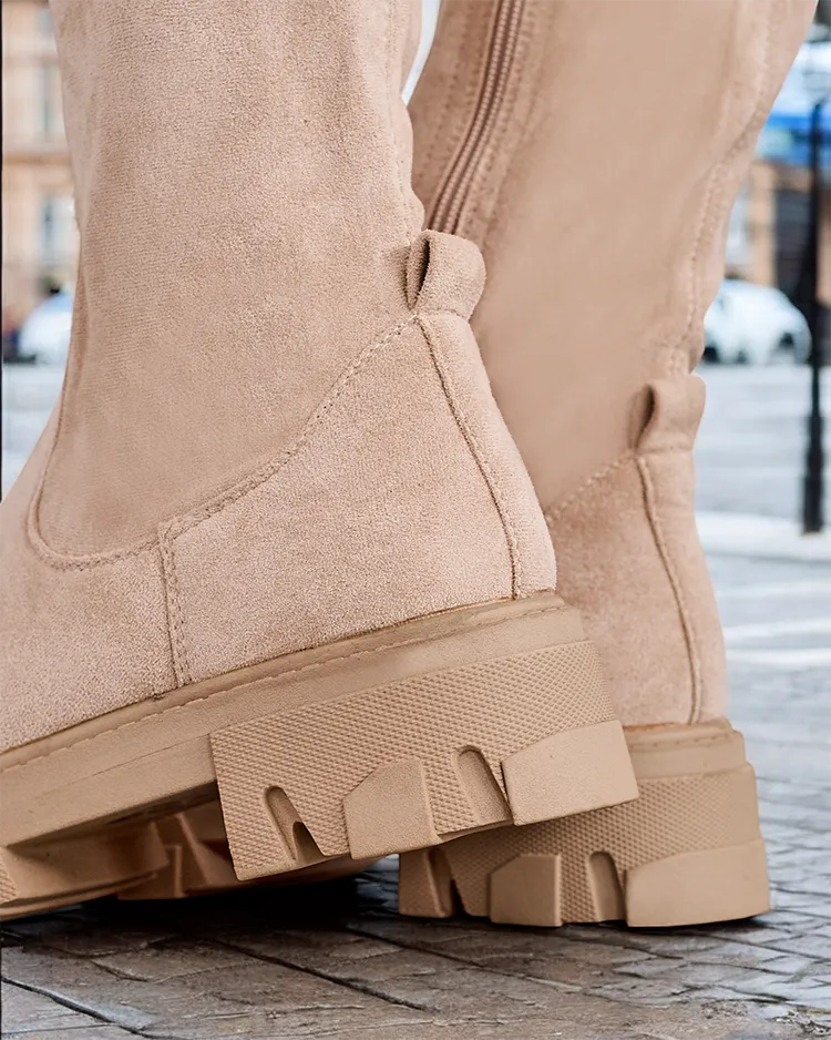 Женски ботуши над коляното Royalfashion, модел Vianas