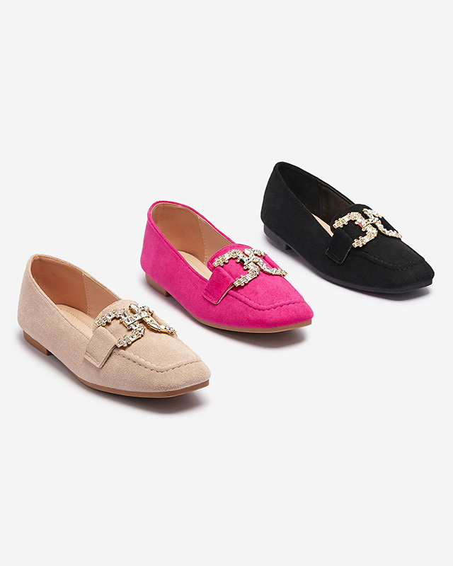 Дамски черни мокасини Jaorica- Footwear