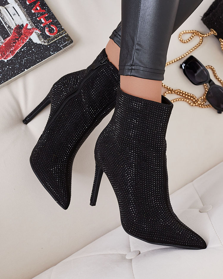 Royalfashion Дамски ботуши Lekirisa Zirconia Stiletto