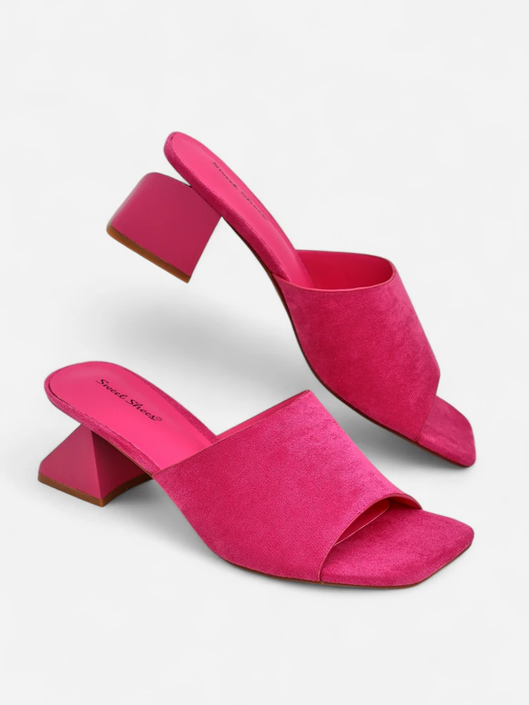 Royalfashion дамски чехли с декоративни токчета Vollatie