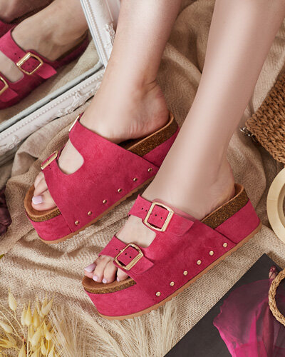 Royalfashion Дамски джапанки на платформа Sodass