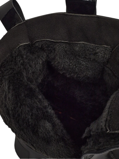 Лакирани дамски боти с връзки Kalen