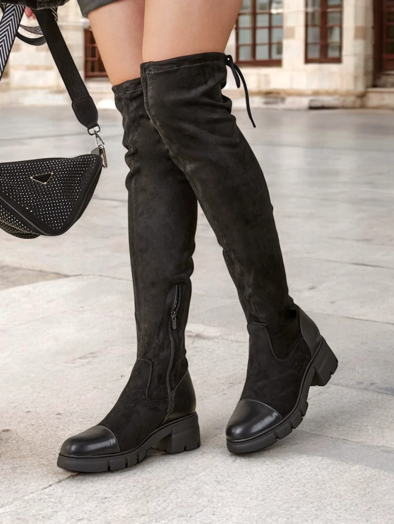 Дамски боти над коляното Royalfashion Sewio