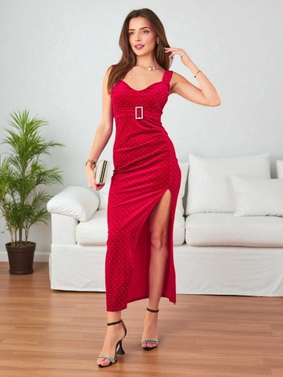 Рокля за жени Royalfashion с камъни