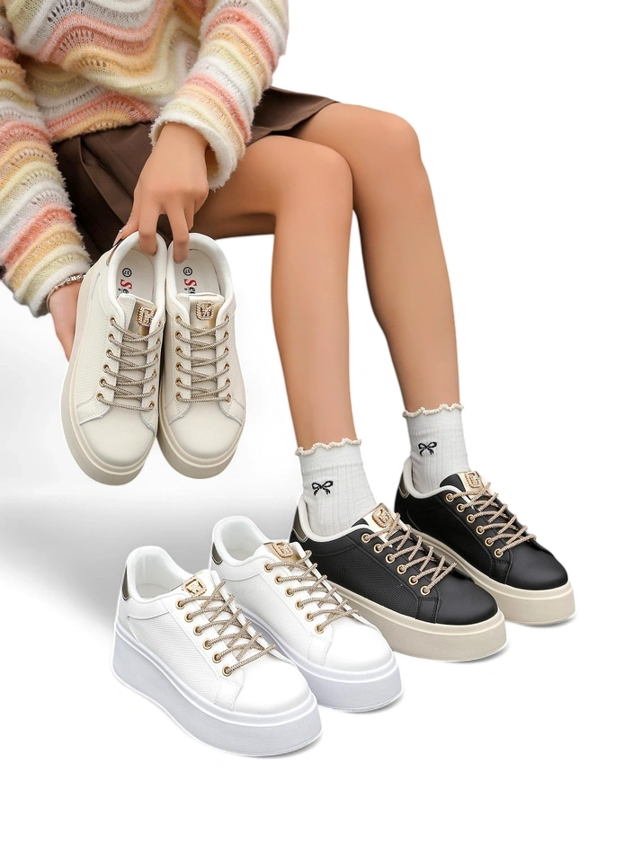 Спортни маратонки Royalfashion за жени с декоративни връзки Eone