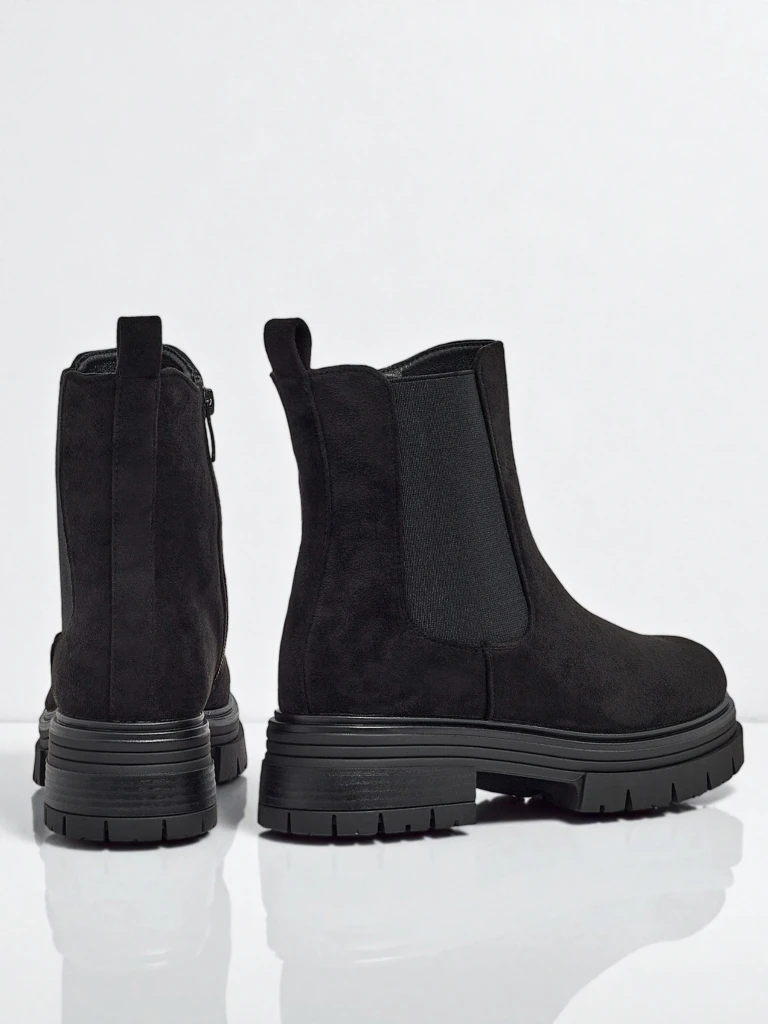 Дамски боти в стил Челси от еко велур Lunvor