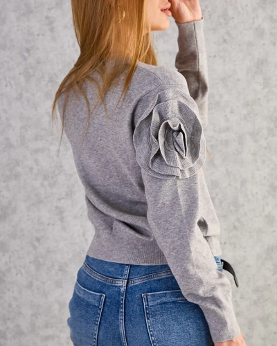 Royalfashion Разкопчан дамски пуловер