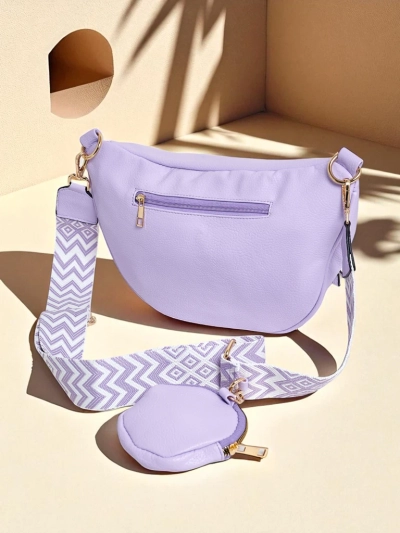 Royalfashion Полукръгла малка дамска чанта от еко кожа Velia Cuve