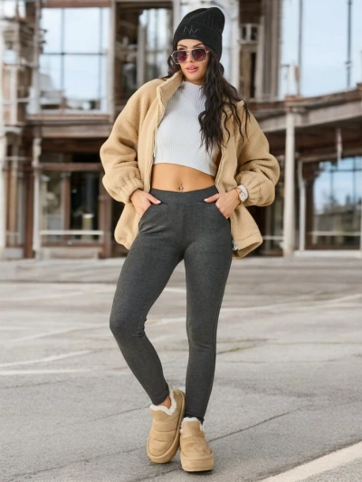 Royalfashion Женски топли памучни легинси