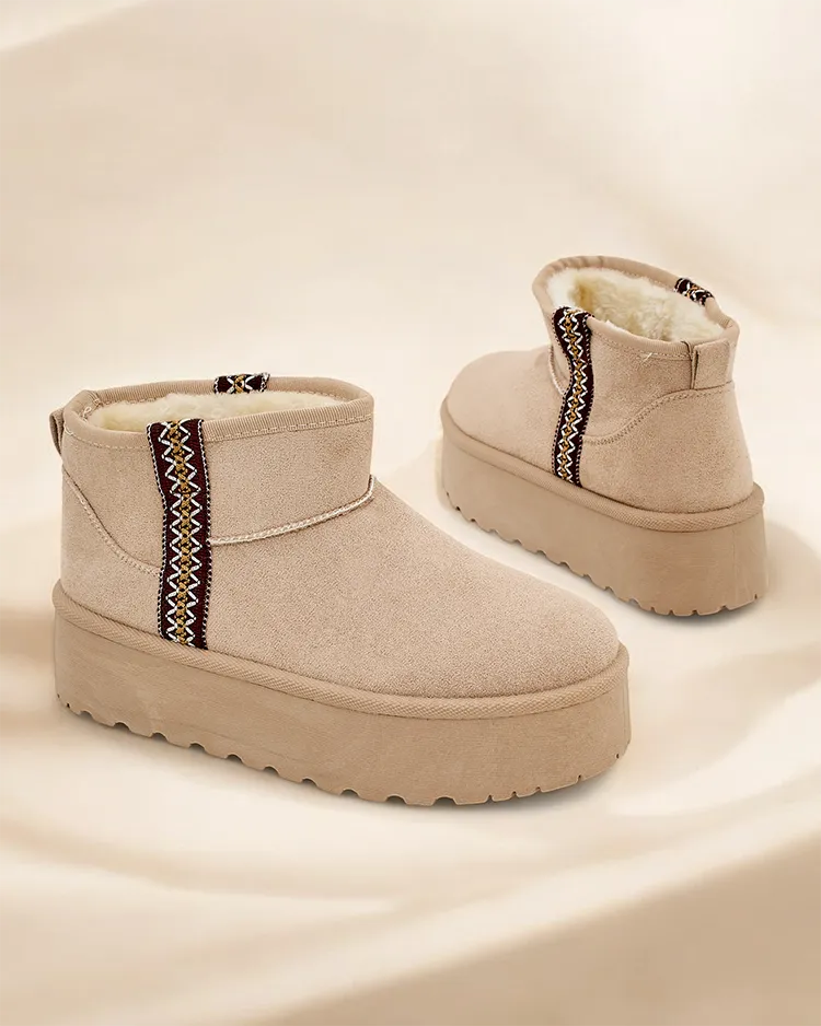 Royalfashion Къси снежни ботуши за жени Haluzi