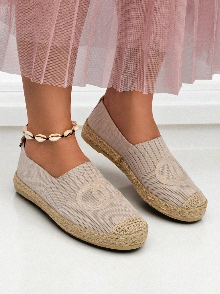 Aurelia Espadrile Royalfashion Бежови – Плоски дамски обувки тип „slip-on“