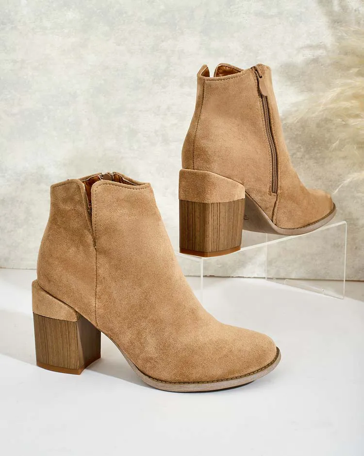 Royalfashion Дамски ботуши eko от велур Ovi