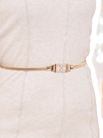 Aurelia Roma – Златист тънък дамски метален колан с декоративна катарама