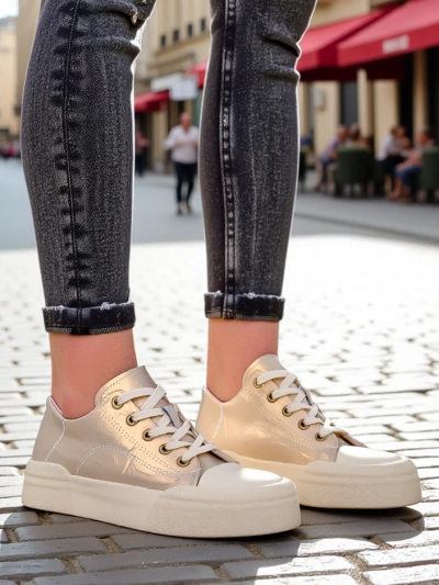 Royalfashion Дамски спортни кецове Golddelle