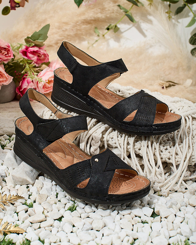 Royalfashion Дамски сандали Obbiave с нисък ток