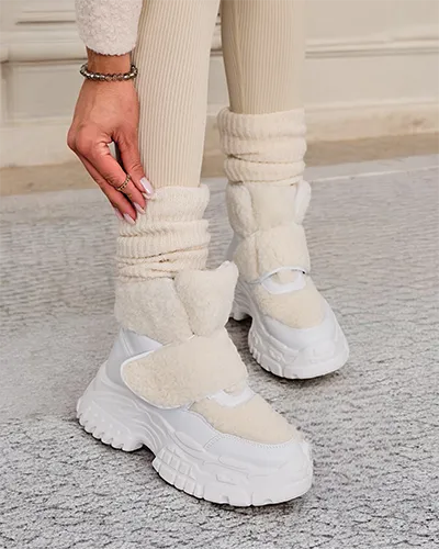 Royalfashion Дамски ботуши за сняг с овча кожа Segulla