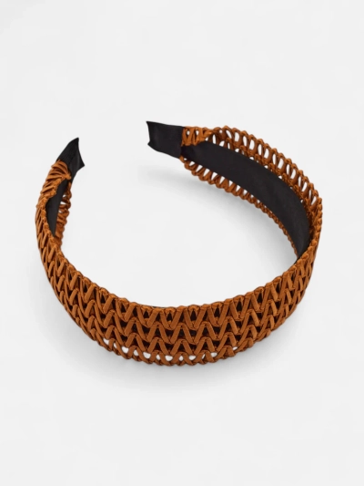 Royalfashion Дамска ажурна плетена лента за глава