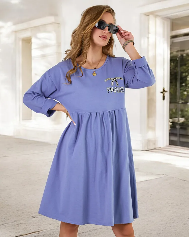 Royalfashion Дамска рокля от плат