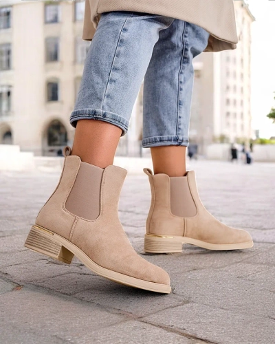 Дамски влечен сайден ток ботуши на Royalfashion Rizones