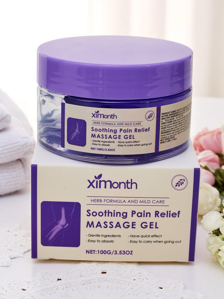 Натурален масажен гел, успокояващ болката