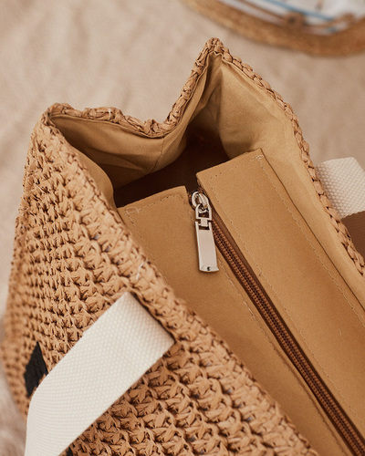 Royalfashion Голяма дамска чанта от слама