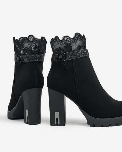 Royalfashion Дамски ботуши Leroleda с декорация Stiletto