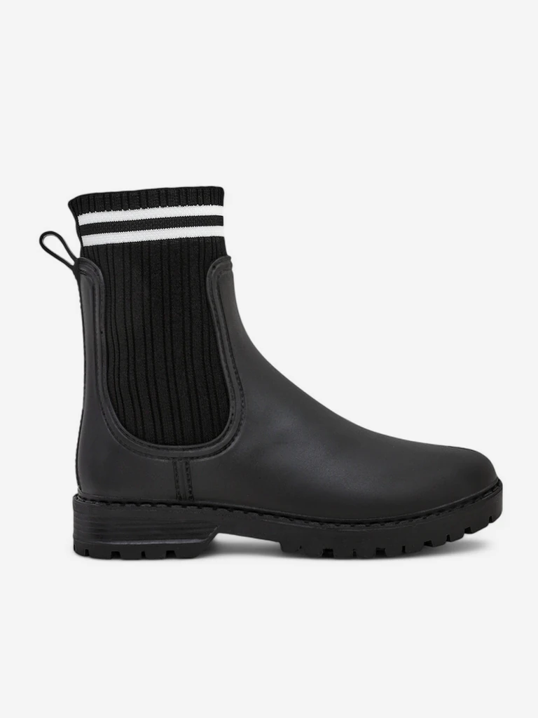 Дамски дъждовни ботуши Royalfashion с по-висок текстилен вложка Scarlesa