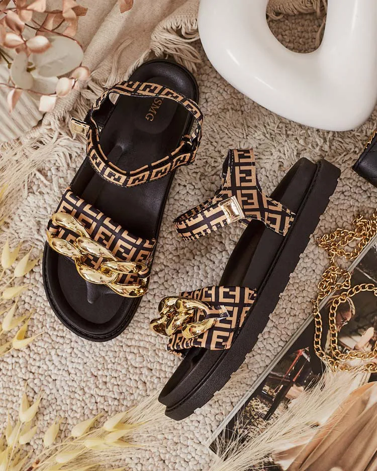 Royalfashion Дамски сандали с верижка Orette