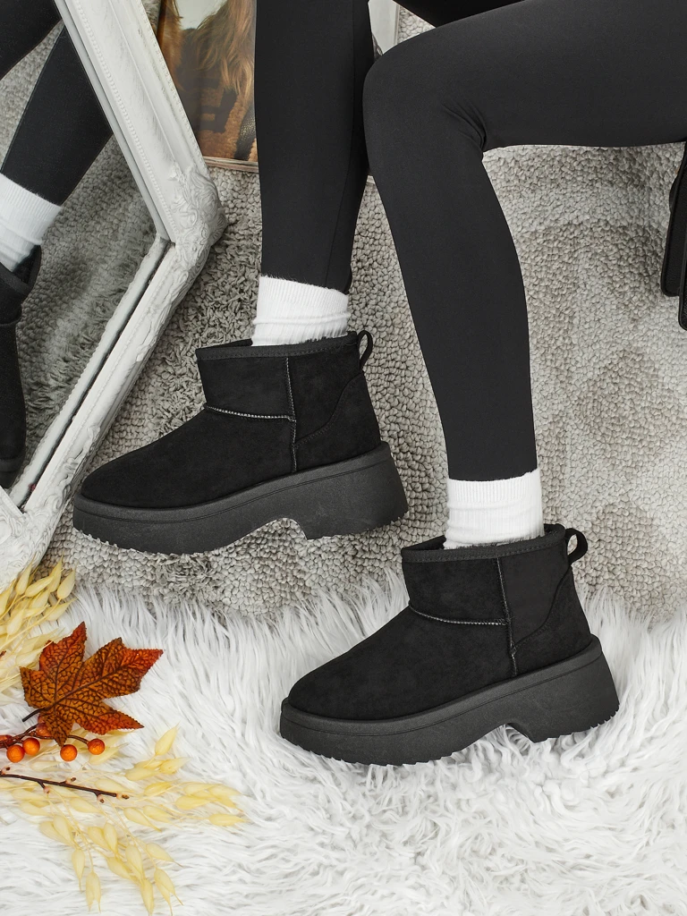 Къси дамски боти а ла сноубутс Liorah