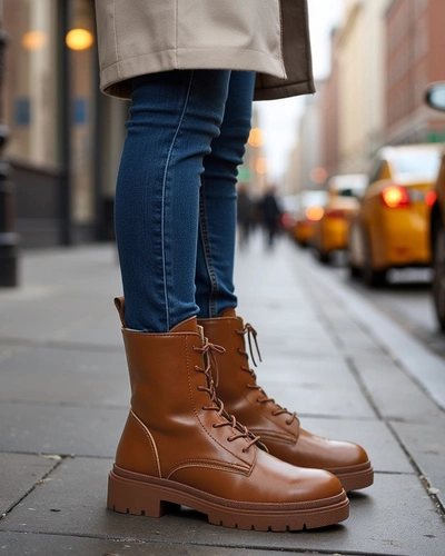 Royalfashion Дамски ботуши Bumalo с връзки