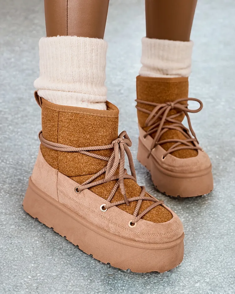 Royalfashion Дамски ботуши за сняг Filori с дантела