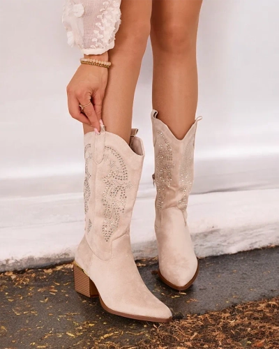 Royalfashion Дамски каубойски ботуши с ток Kellib